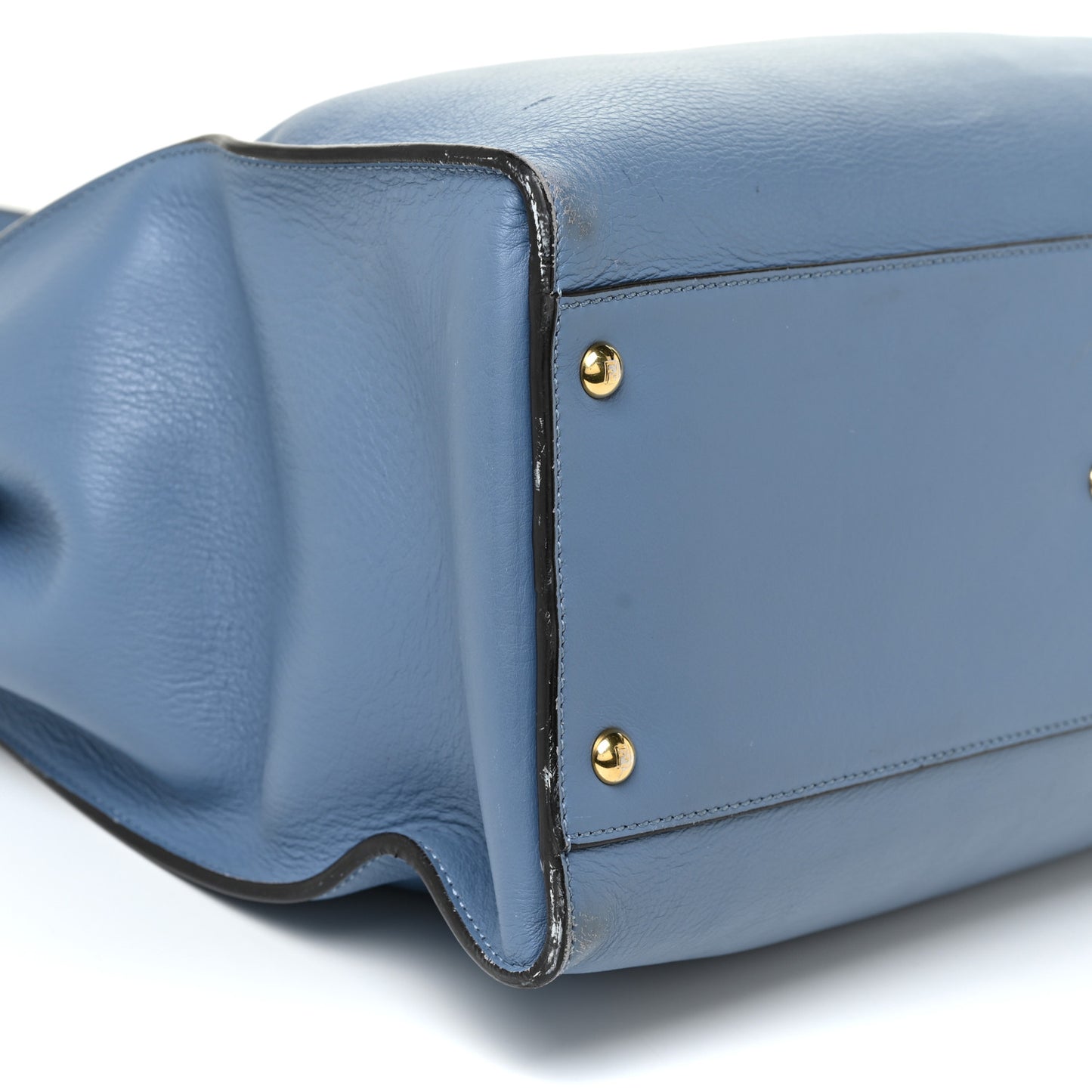 Vitello Seta Plexiglass Tortoise Large Peekaboo Iconic Satchel Ceruleo