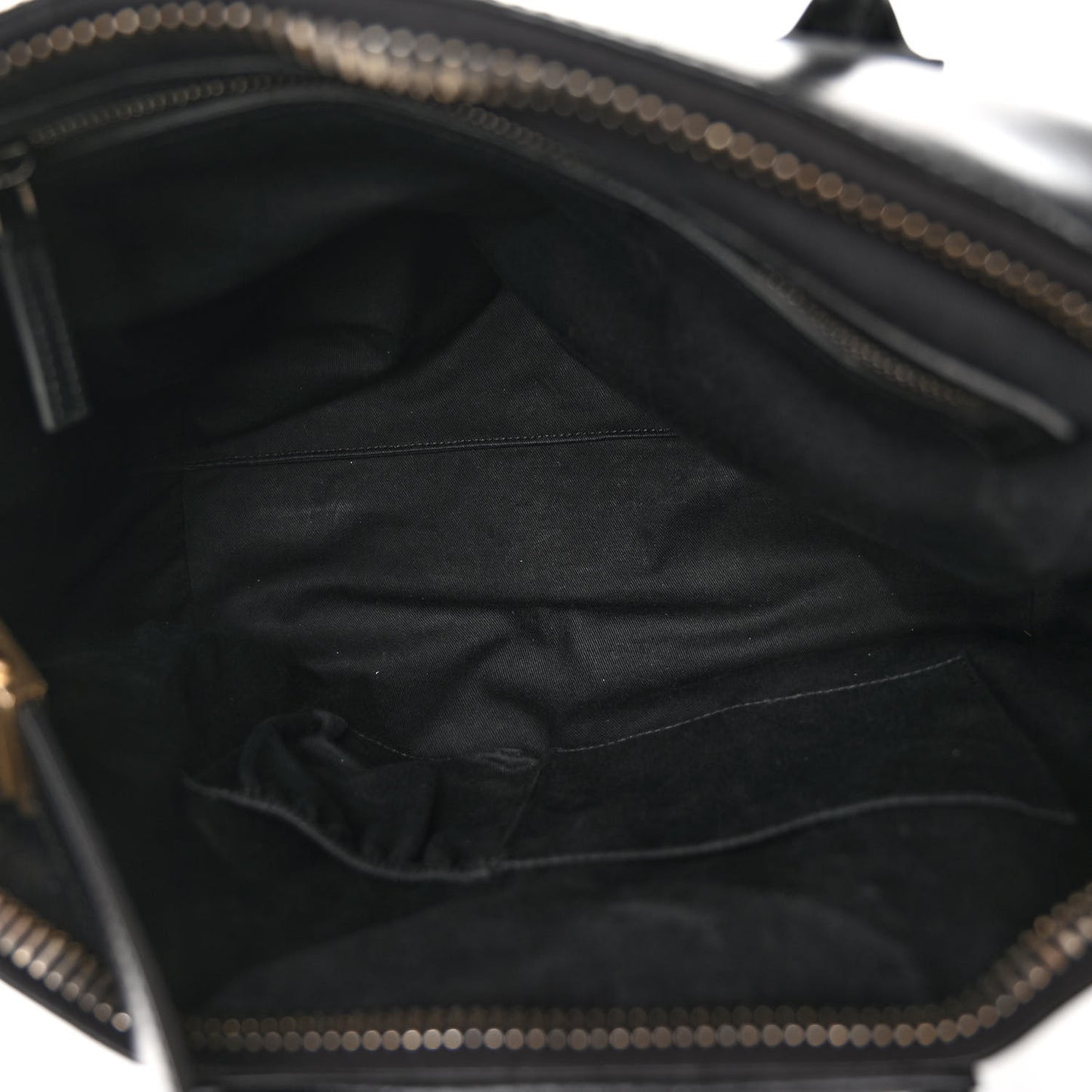 Shiny Lord Calfskin Medium Antigona Black
