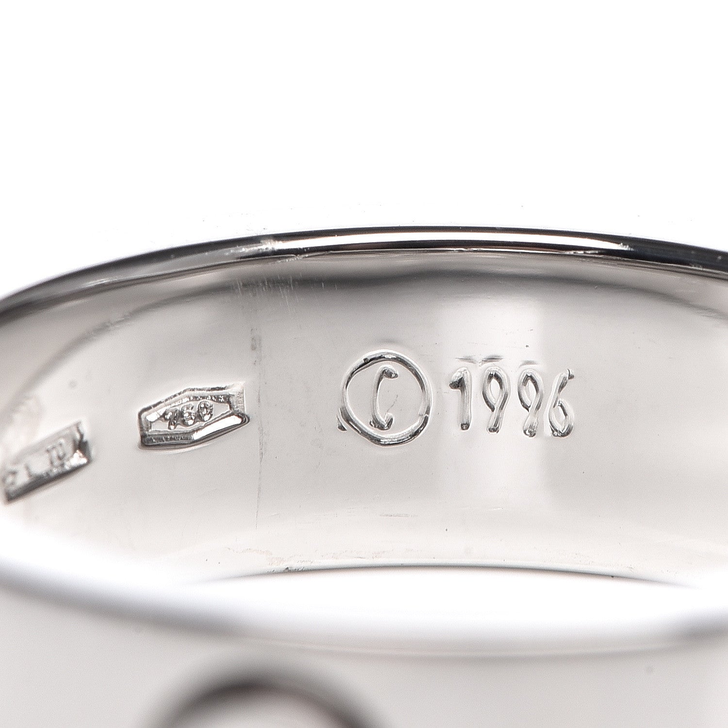 Cartier 18K White Gold 5.5mm LOVE Ring 52 6 6 of 6