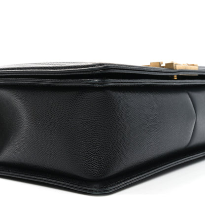 Chanel Caviar Quilted New Medium Boy Flap Black 9 of 10