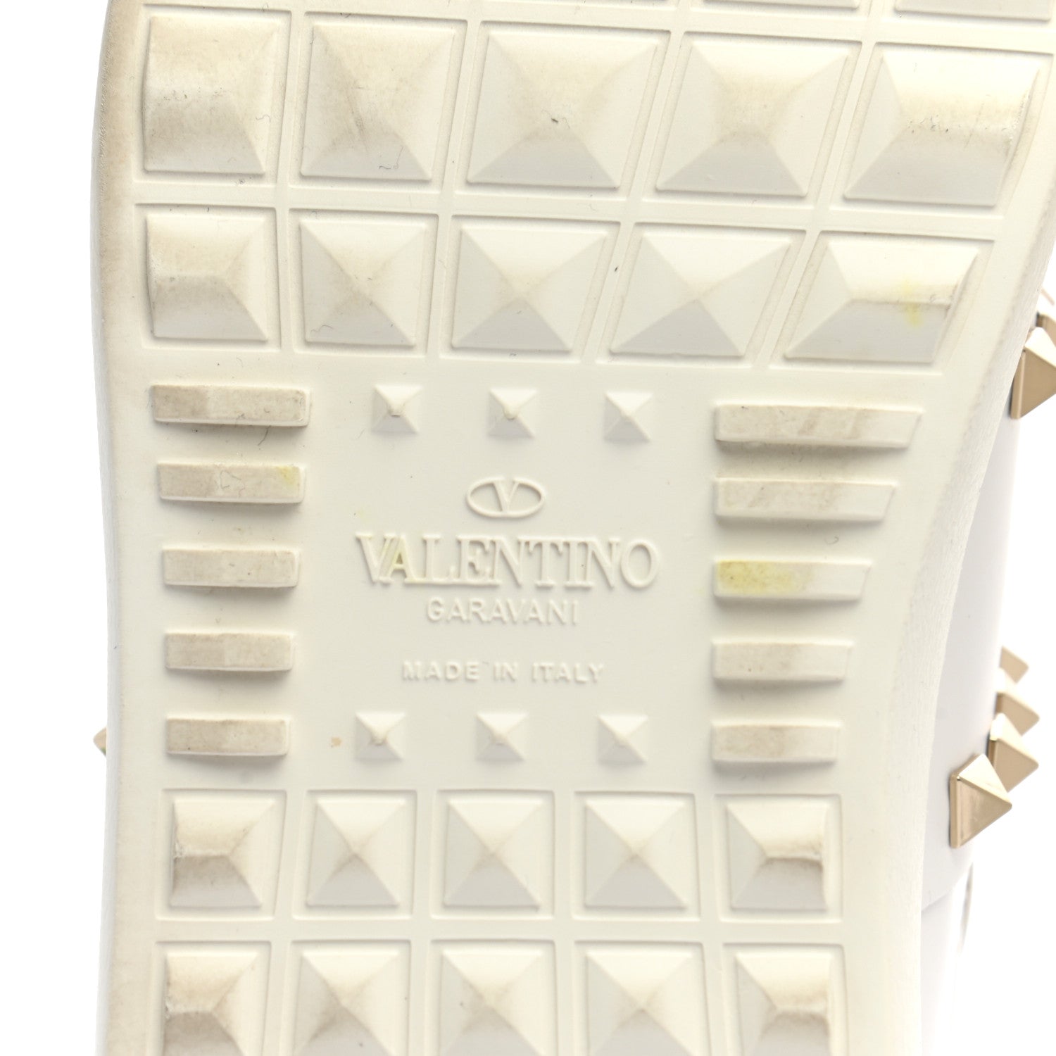Valentino Garavani Calfskin Rockstud Untitled Open Sneakers 38 White 6 of 13