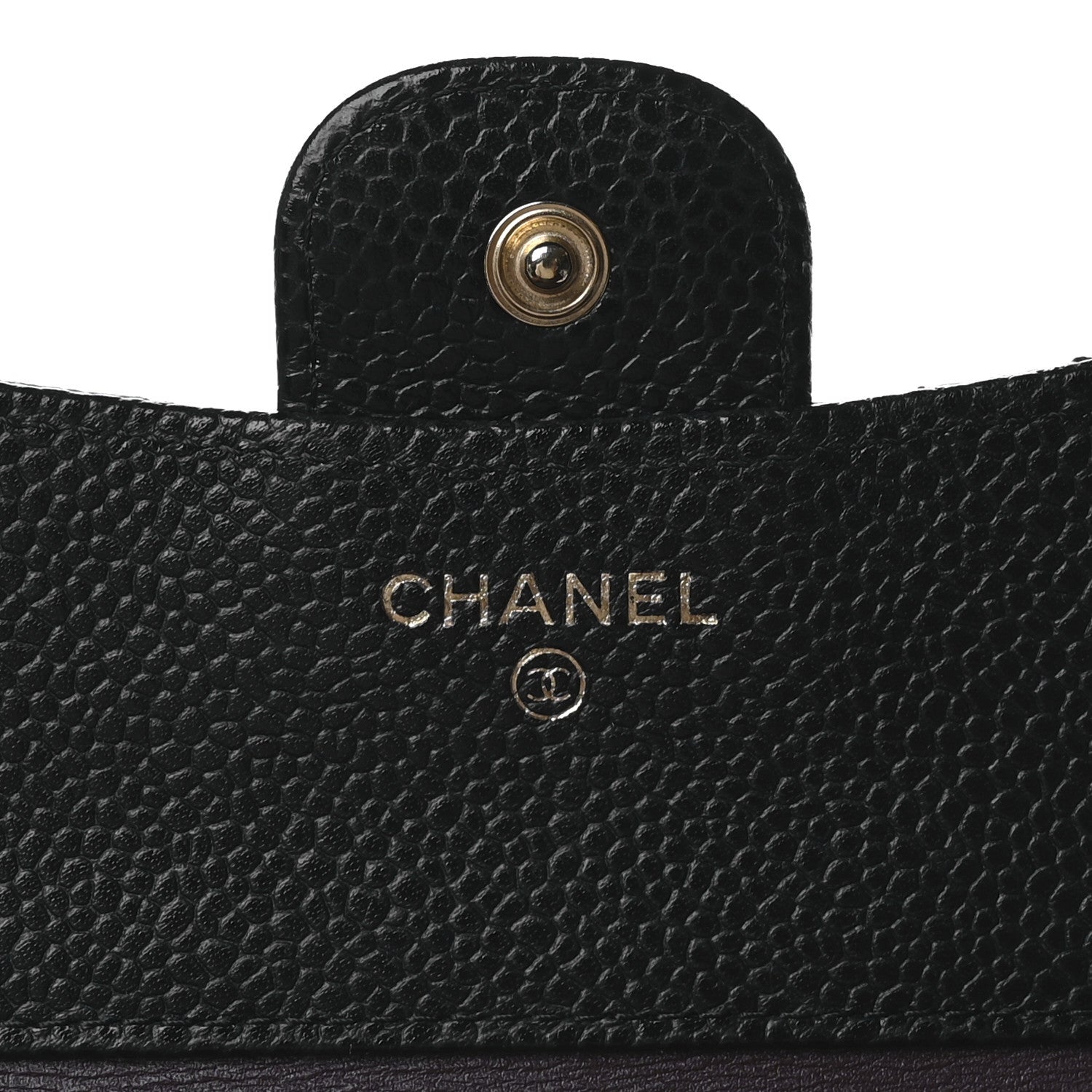 Chanel Caviar Quilted Compact Flap Wallet Black 6 of 8