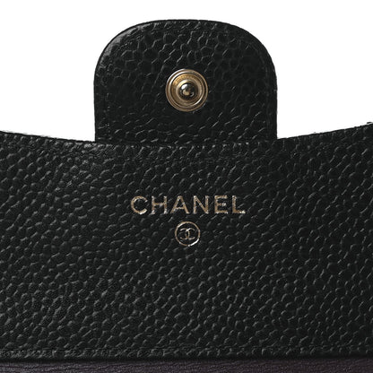 Chanel Caviar Quilted Compact Flap Wallet Black 6 of 8