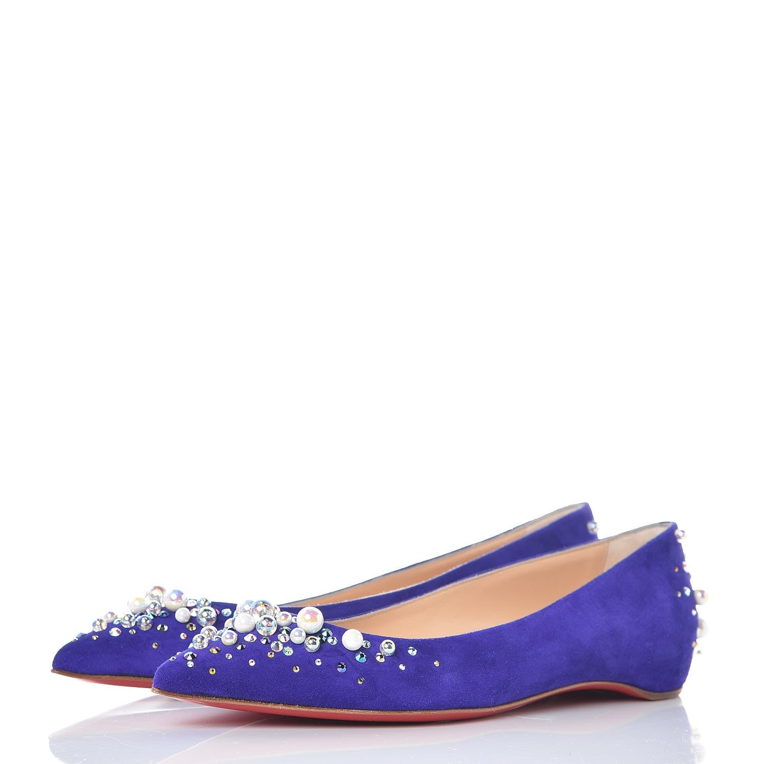 Christian Louboutin Veau Velours Candiflat Flat 36.5 Purple Pop 3 of 8