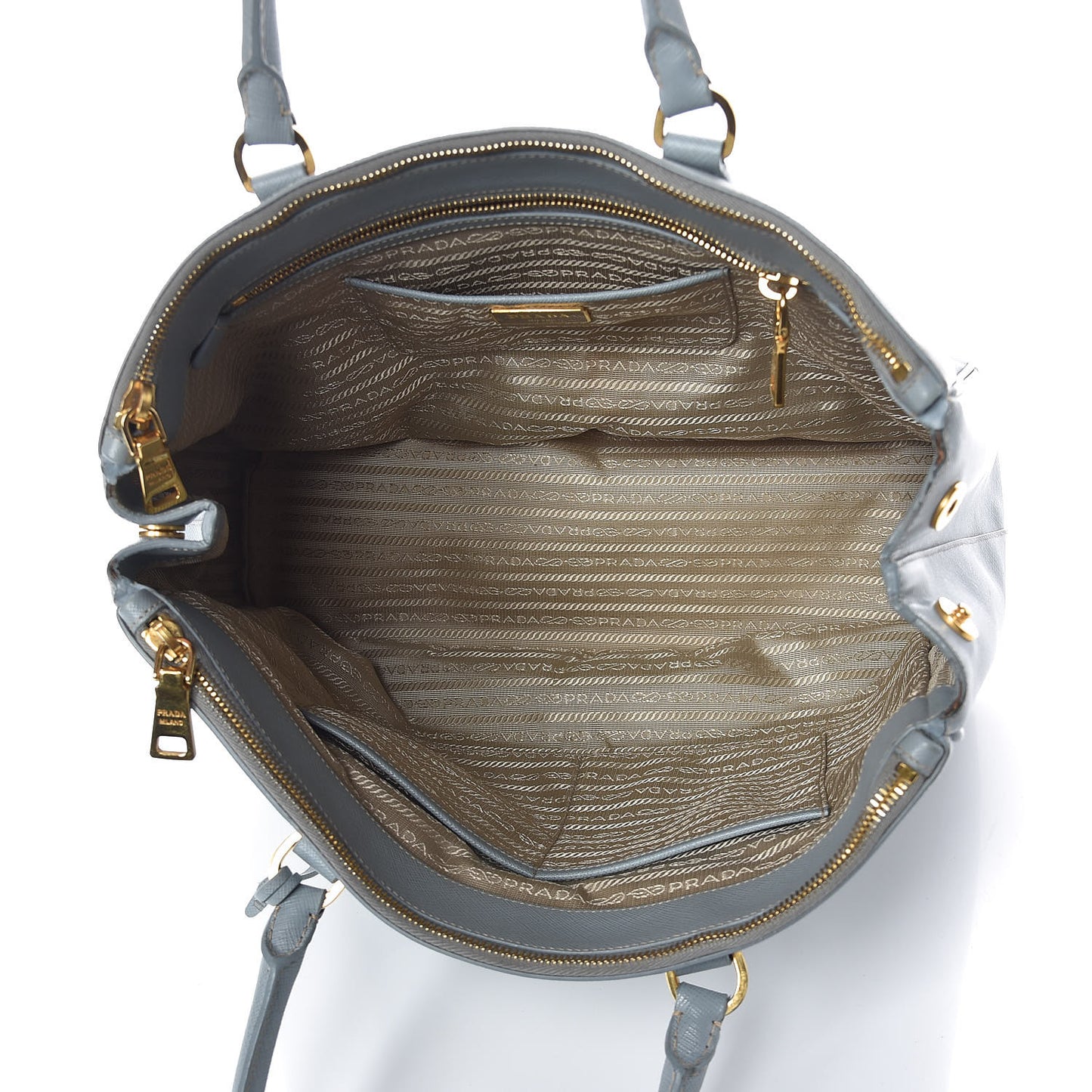 Saffiano Medium Galleria Double Zip Tote Lago