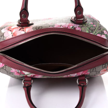 Gucci GG Supreme Monogram Blooms Small Boston Beige Multicolor Dry Rose 5 of 11
