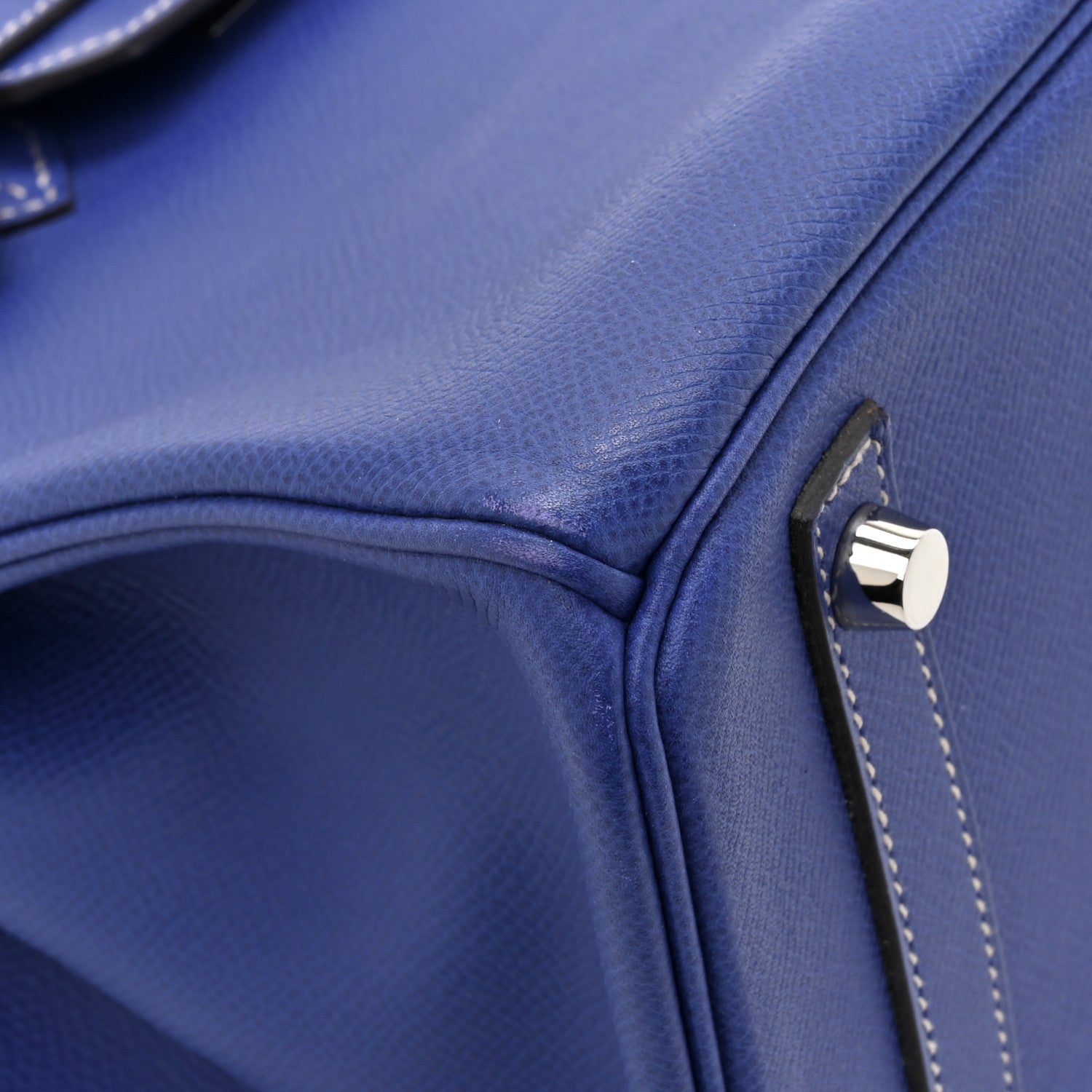 Hermes Epsom Candy Birkin 30 Bleu Electrique Mykonos 11 of 14