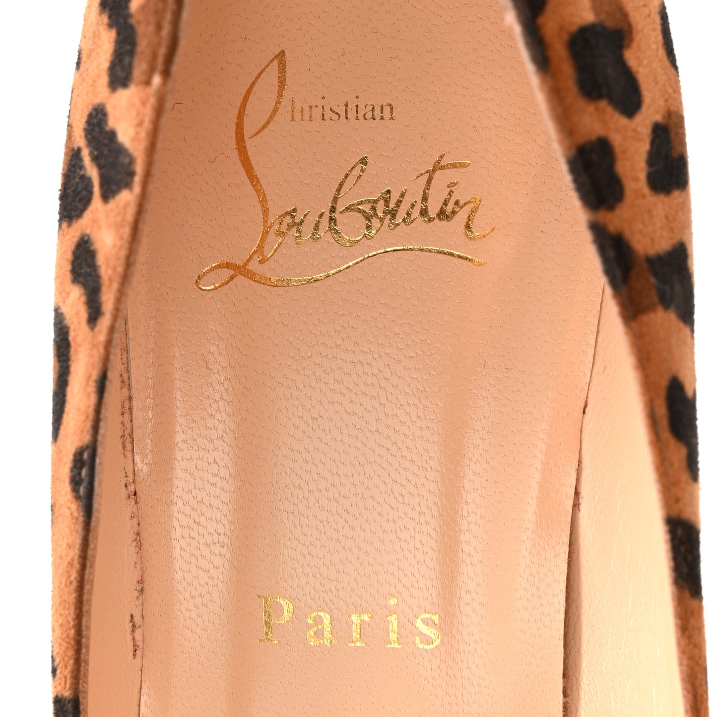 Veau Velours Leopard Clare 80 Pumps 37.5 Caramel