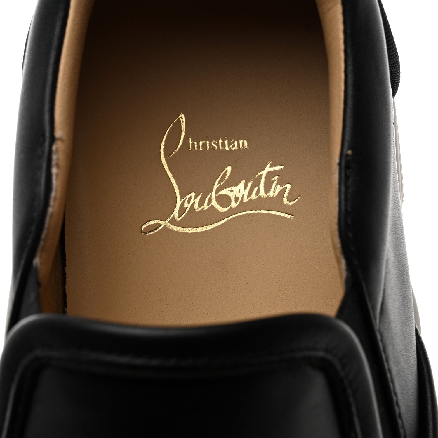 Christian Louboutin Calfskin Masteraltissima Flat Sneakers 38 Black 6 of 7