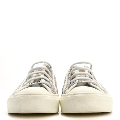 Christian Dior Canvas Oblique Walk'N'Dior Low Top Sneakers 39 Grey Stone 3 of 11