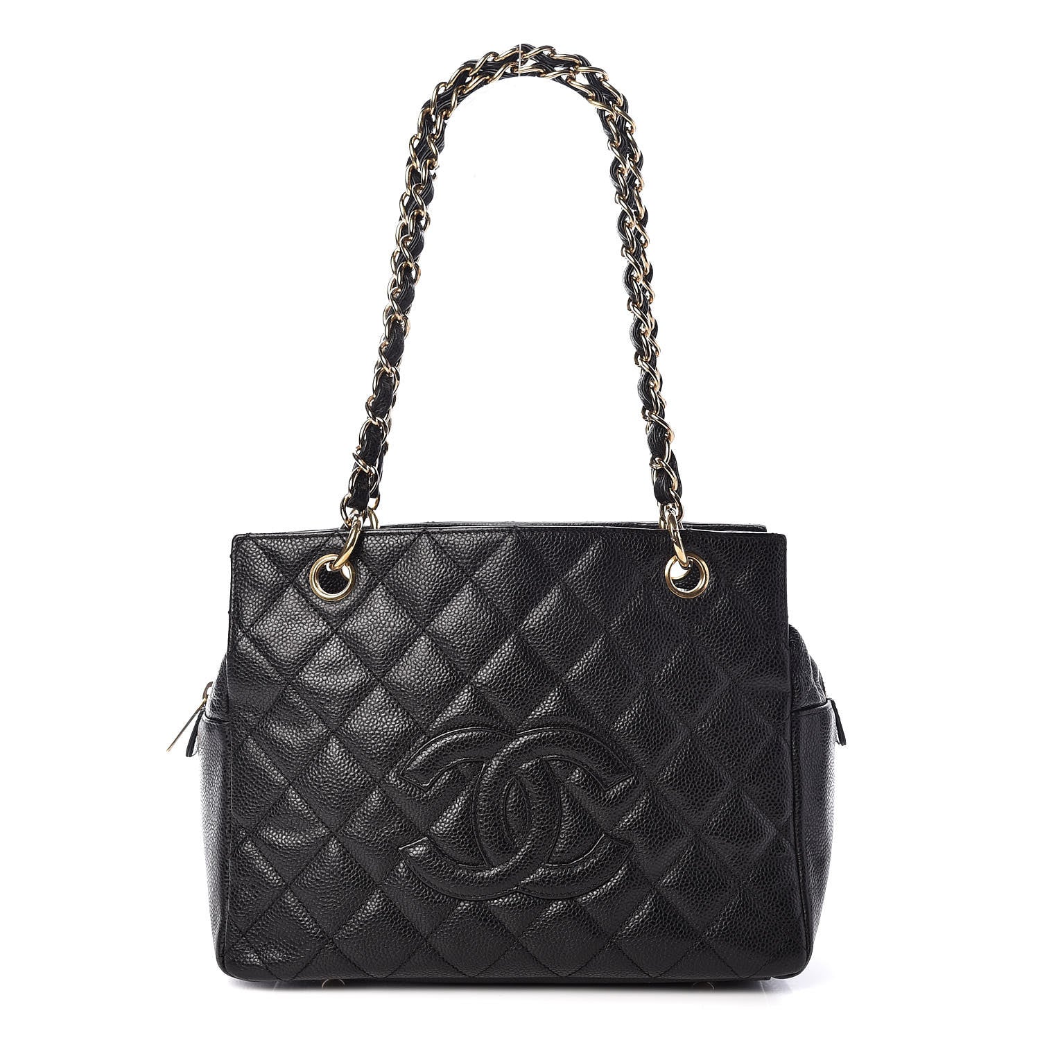 Chanel Caviar Quilted Petit Timeless Tote PTT Black 1 of 14