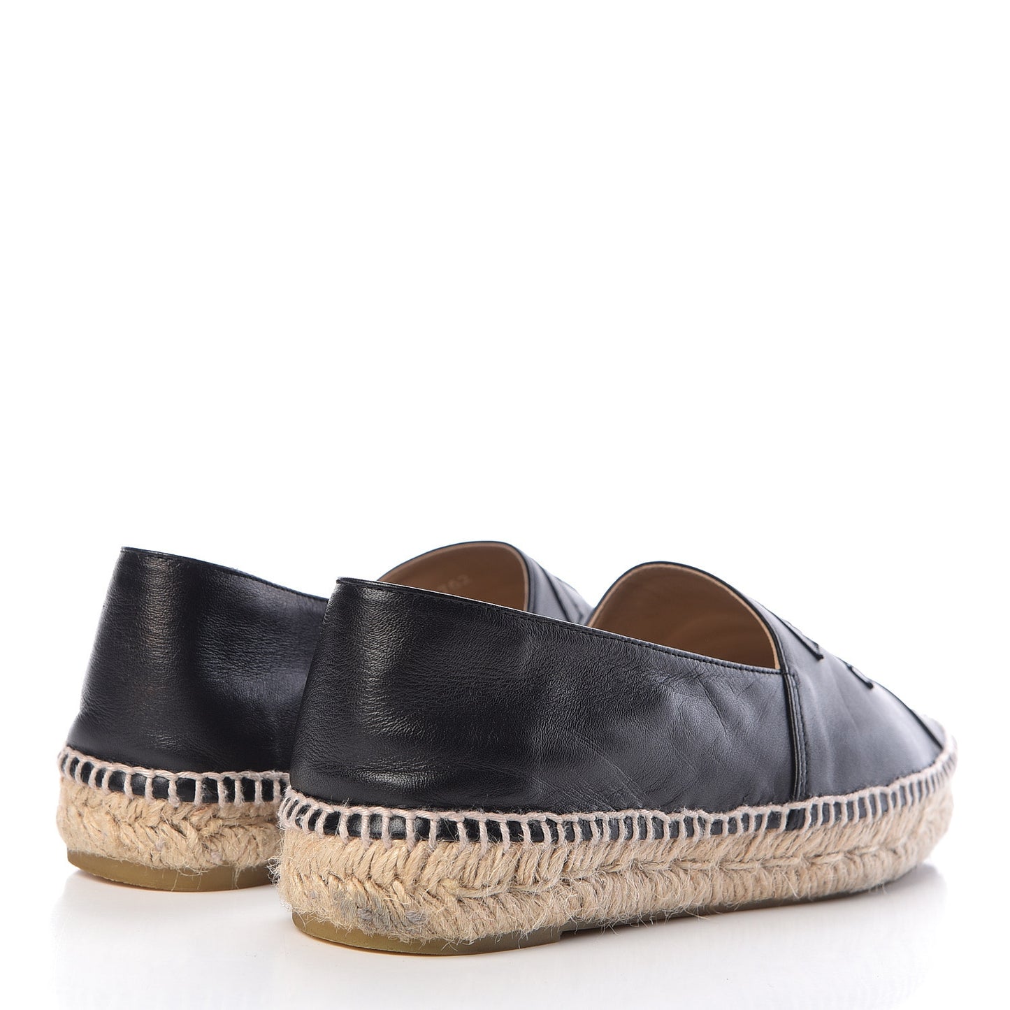 Lambskin CC Espadrilles 40 Black