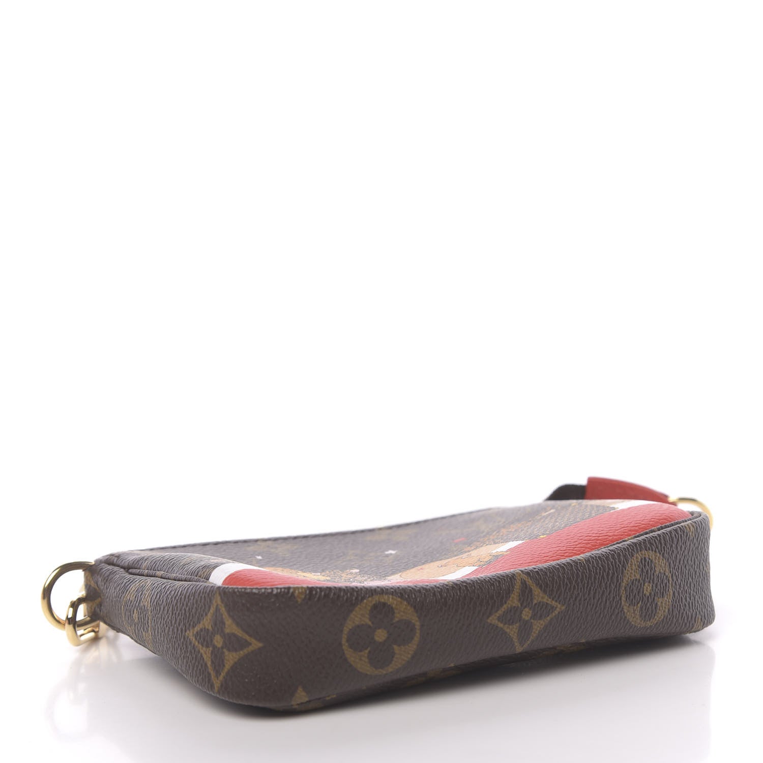Louis Vuitton Monogram 2018 Christmas Animation Mini Cats Pochette Accessories 4 of 8