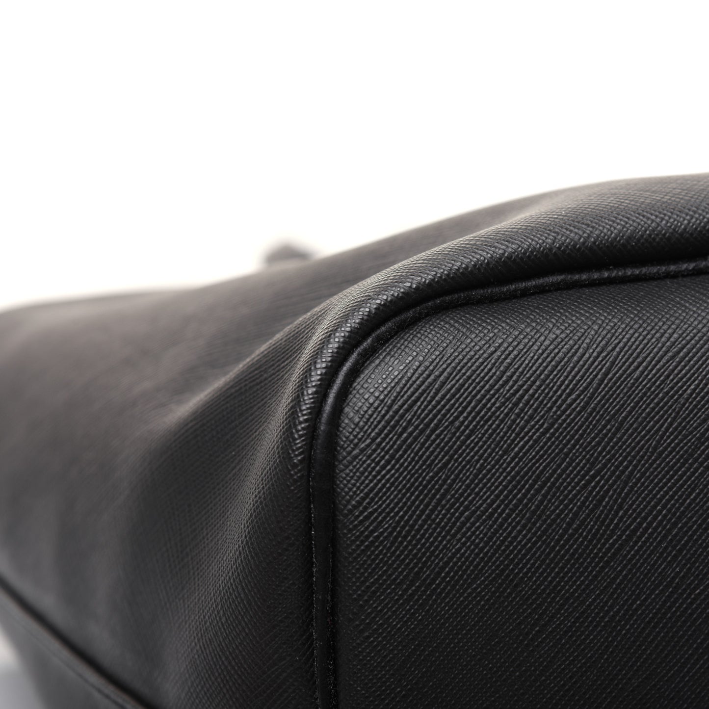Textured Coated Canvas Rottweiler Print Medium Antigona Tote Black