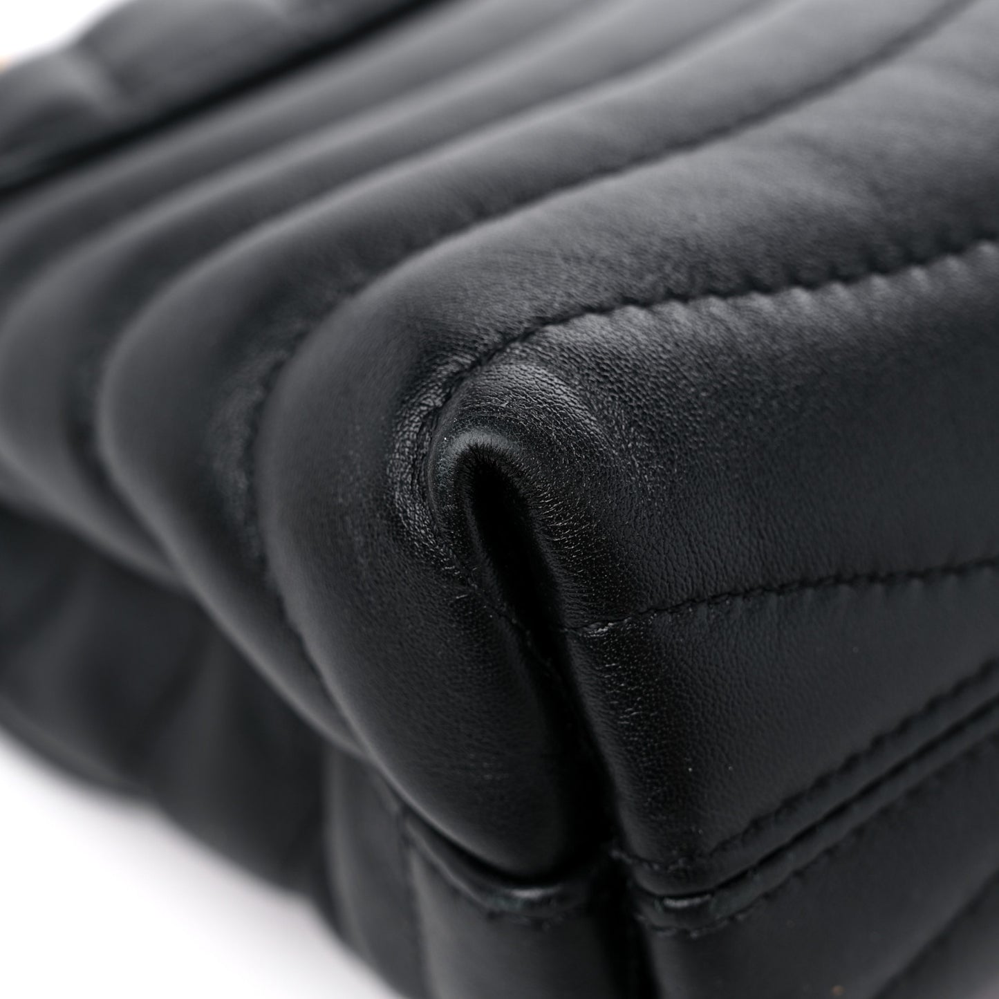 Calfskin LV New Wave Chain Bag Black
