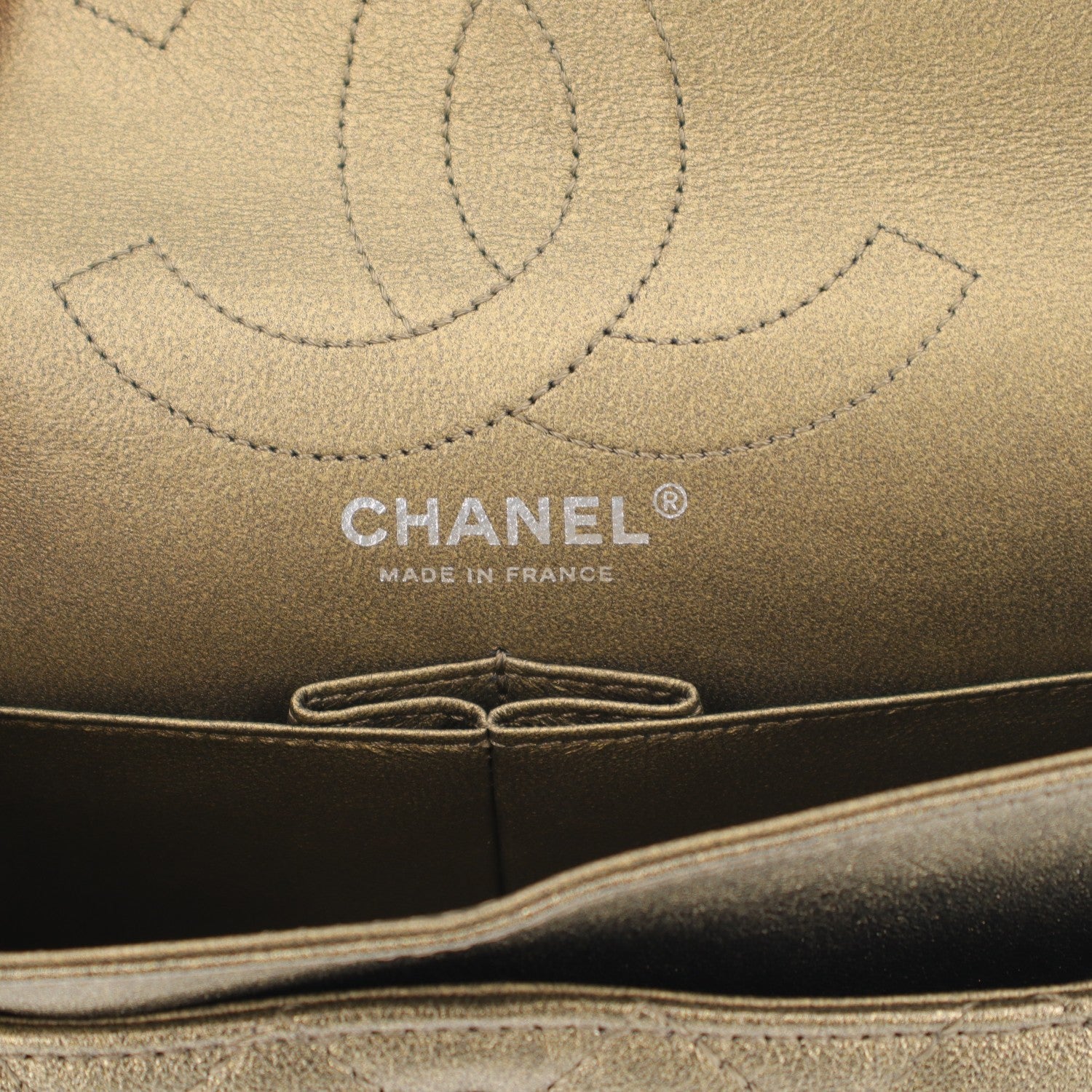 Chanel Metallic Calfskin Quilted 2.55 Reissue 226 Flap Green 6 of 10