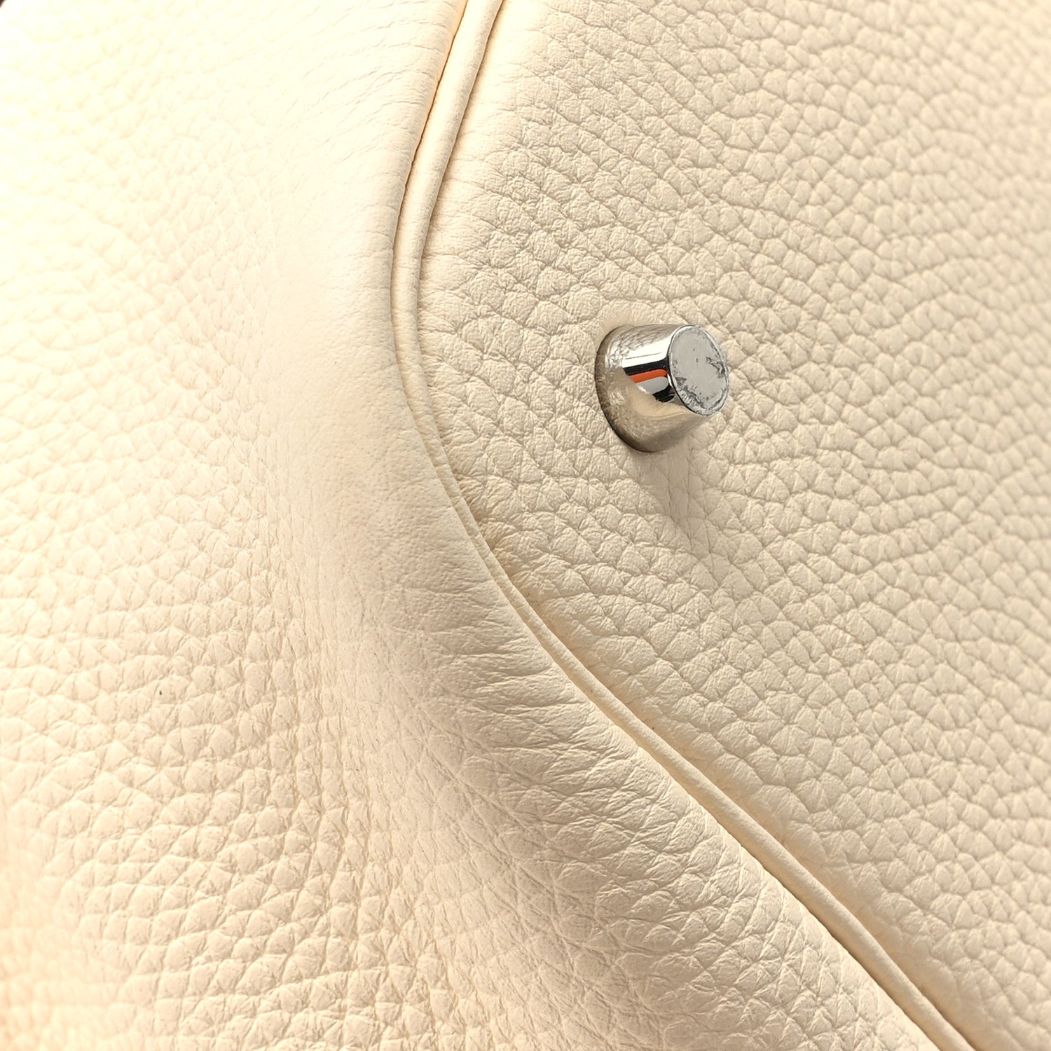 Hermes Taurillon Clemence Swift Eclat Picotin Lock 22 MM Nata Orange Poppy 10 of 12