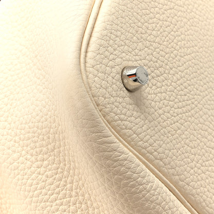 Hermes Taurillon Clemence Swift Eclat Picotin Lock 22 MM Nata Orange Poppy 10 of 12