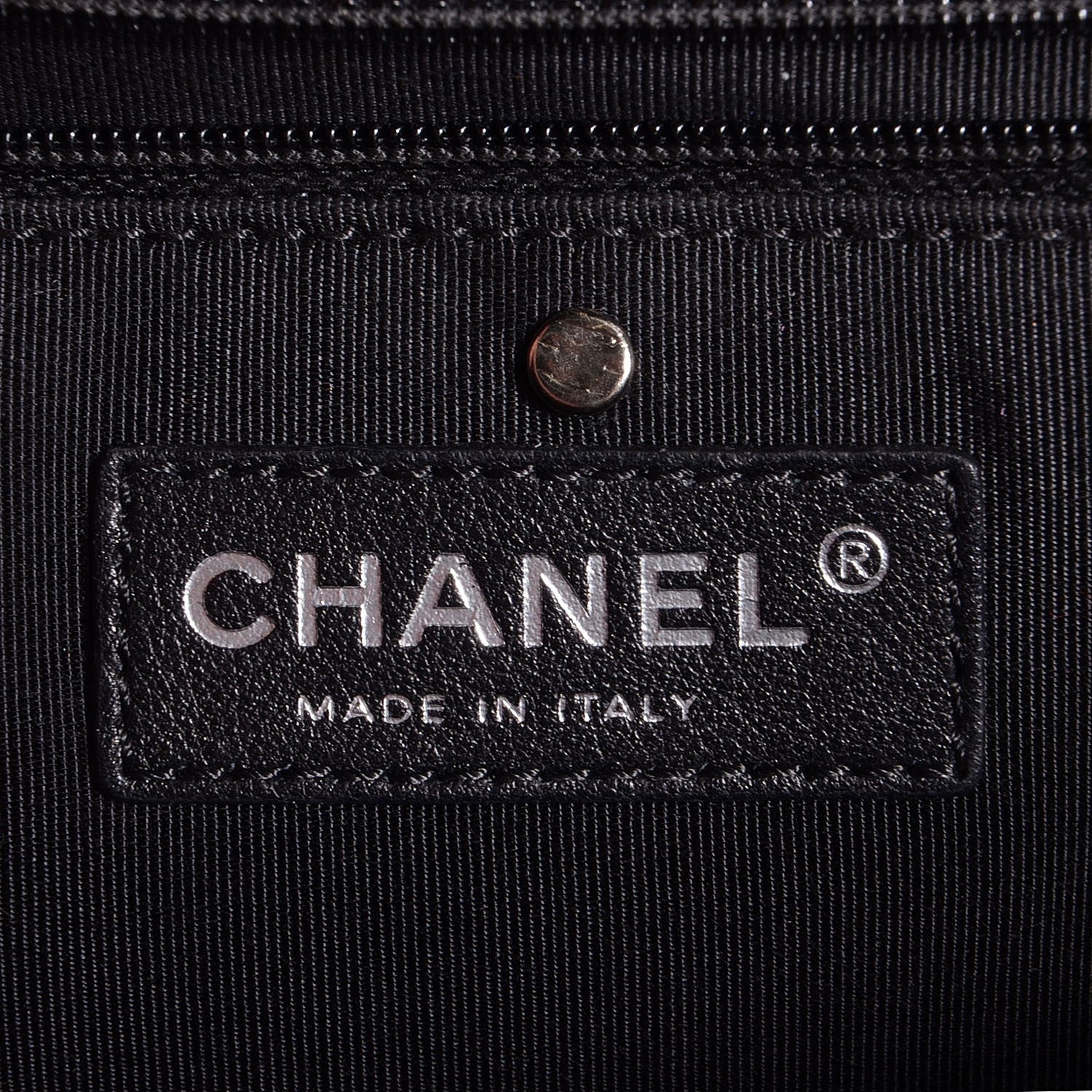 Chanel Glazed Calfskin Large Boy Flap Grey 7 of 8