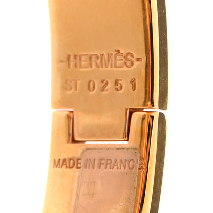Hermes Enamel Narrow Clic Clac H Bracelet GM Creme 4 of 4