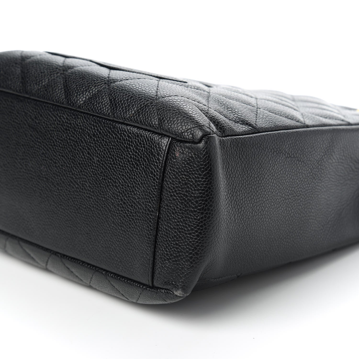 Chanel Caviar Quilted Petit Shopping Tote PST Black 7 of 10