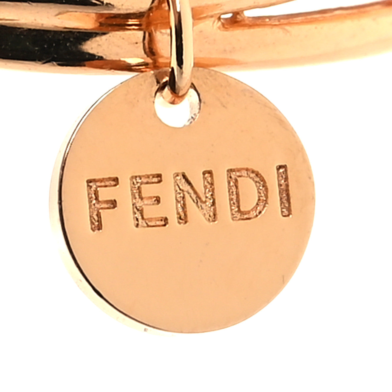 Metal Crystal F is Fendi Ring L Rose Gold