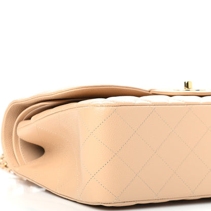 Chanel Caviar Quilted Jumbo Double Flap Beige Clair 5 of 9