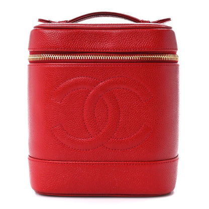 Chanel Caviar Vanity Cosmetic Case Red 1 of 13