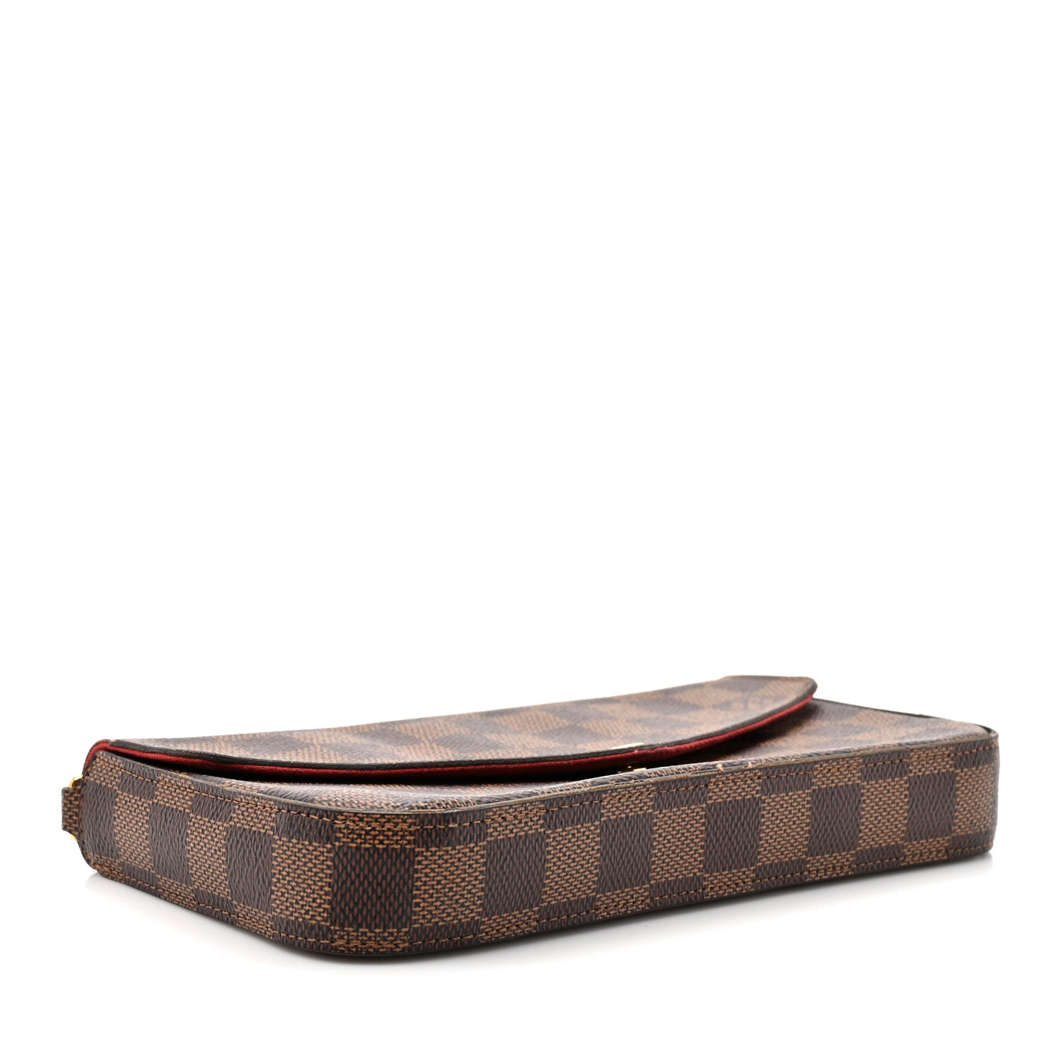 Louis Vuitton Damier Ebene Pochette Felicie Chain Wallet 5 of 13