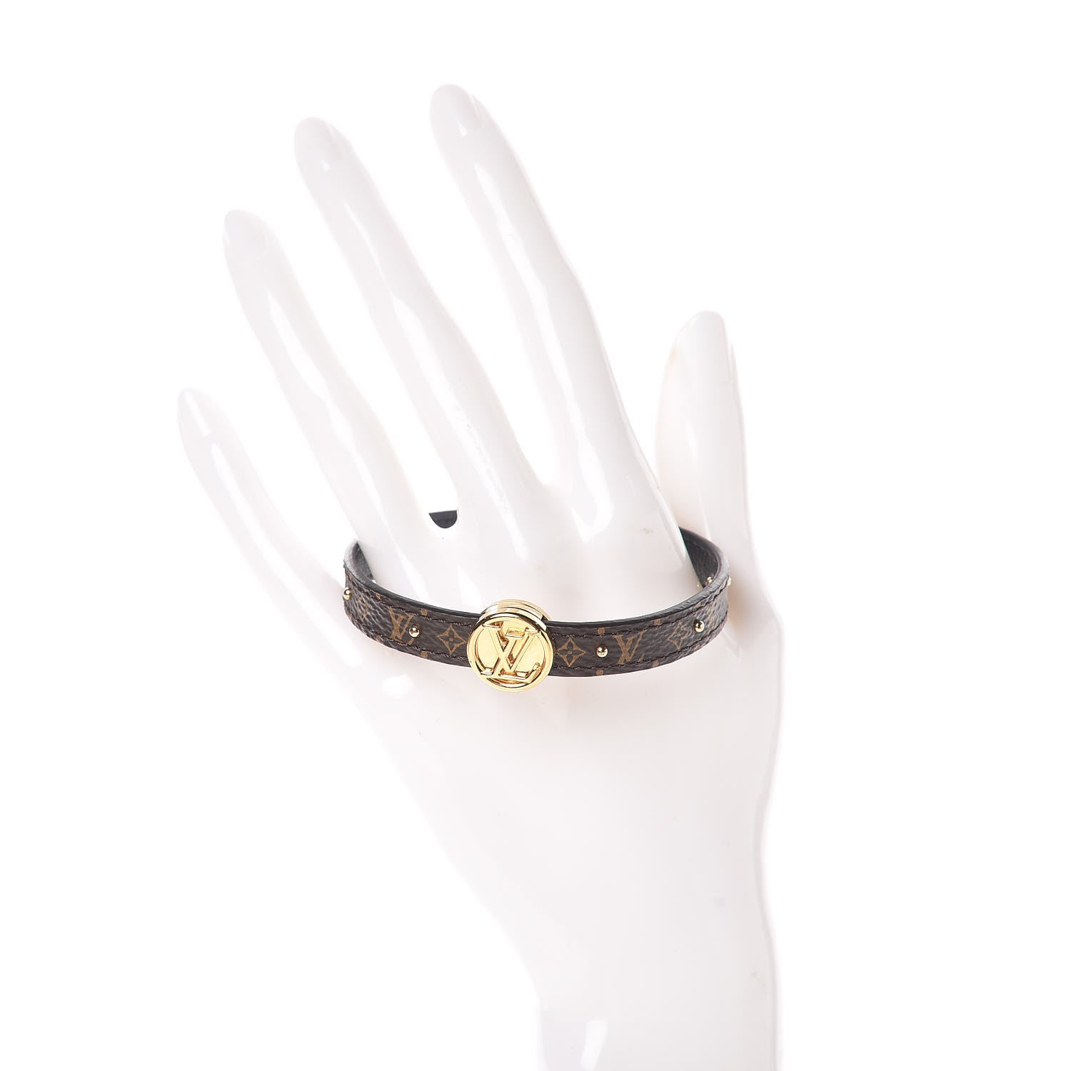 Louis Vuitton Monogram LV Circle Reversible Bracelet Black 2 of 4