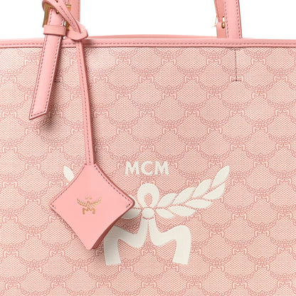 MCM Lauretos Nappa Medium Himmel Shopper Tote Pink 8 of 11