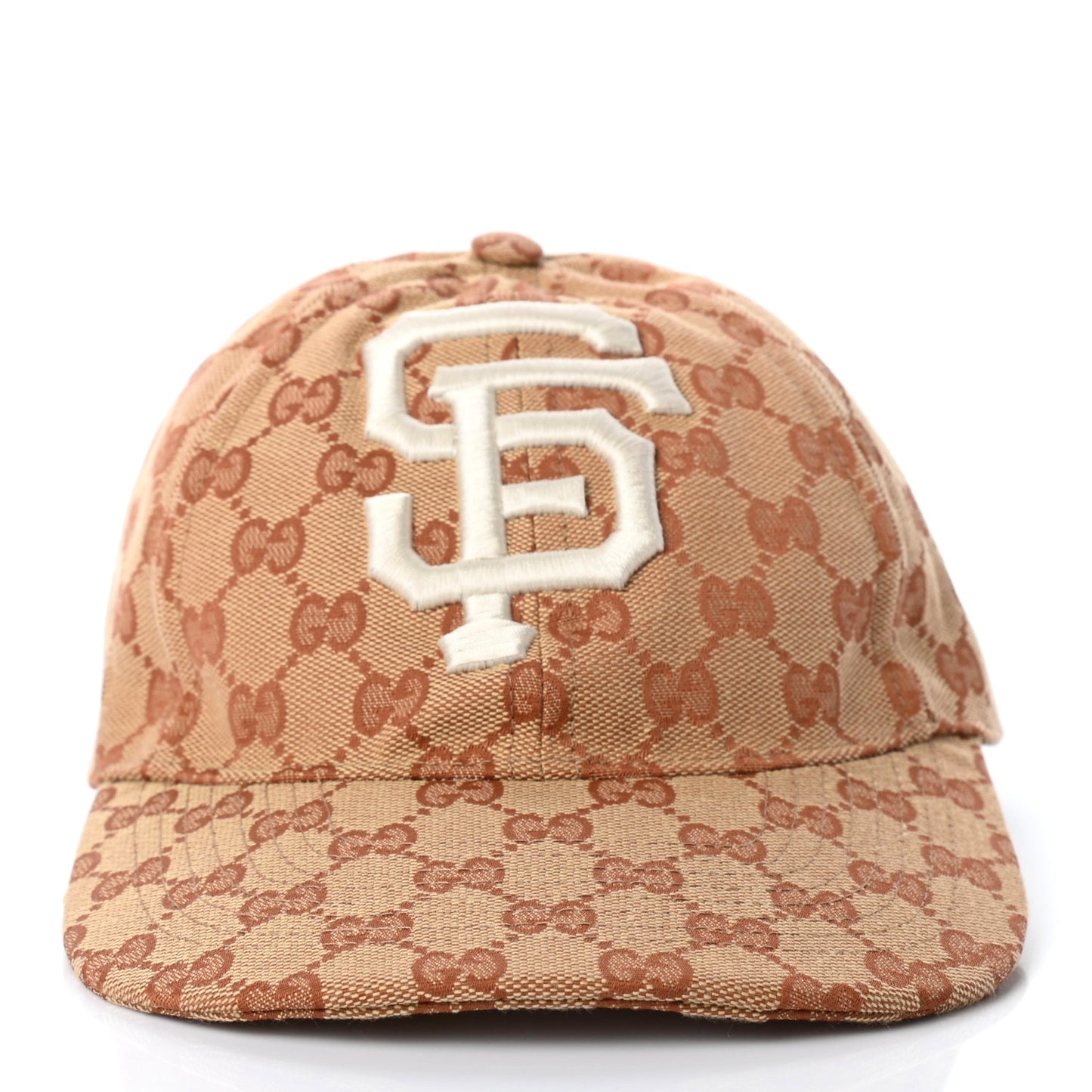 X MLB Monogram SF Giants Baseball Hat 55-59 Beige Ruggine