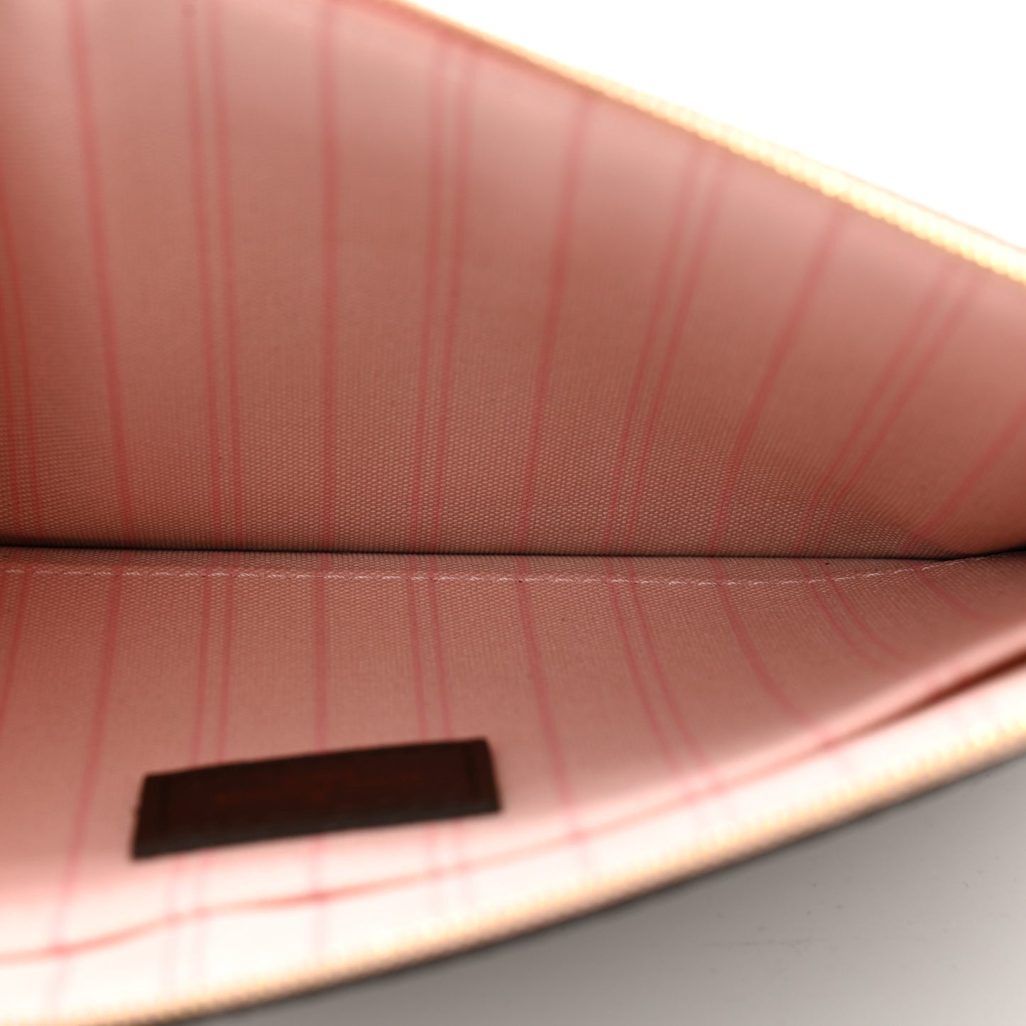 Damier Ebene Neverfull MM GM Pochette Rose Ballerine