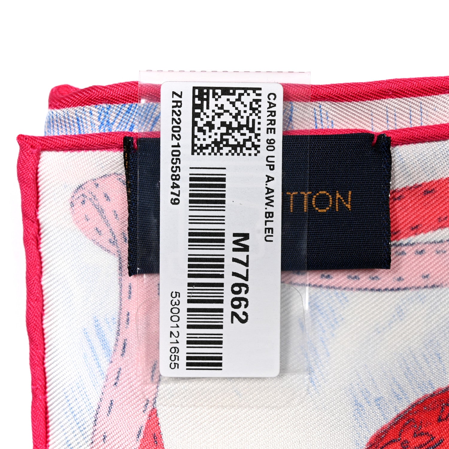 Louis Vuitton Silk Up and Away Square 90 Scarf Blue 2 of 6