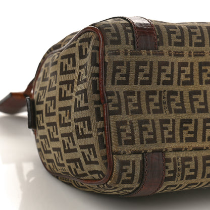 Fendi Zucchino Vitello Small Forever Boston Mogano Panna Bruciato 7 of 10