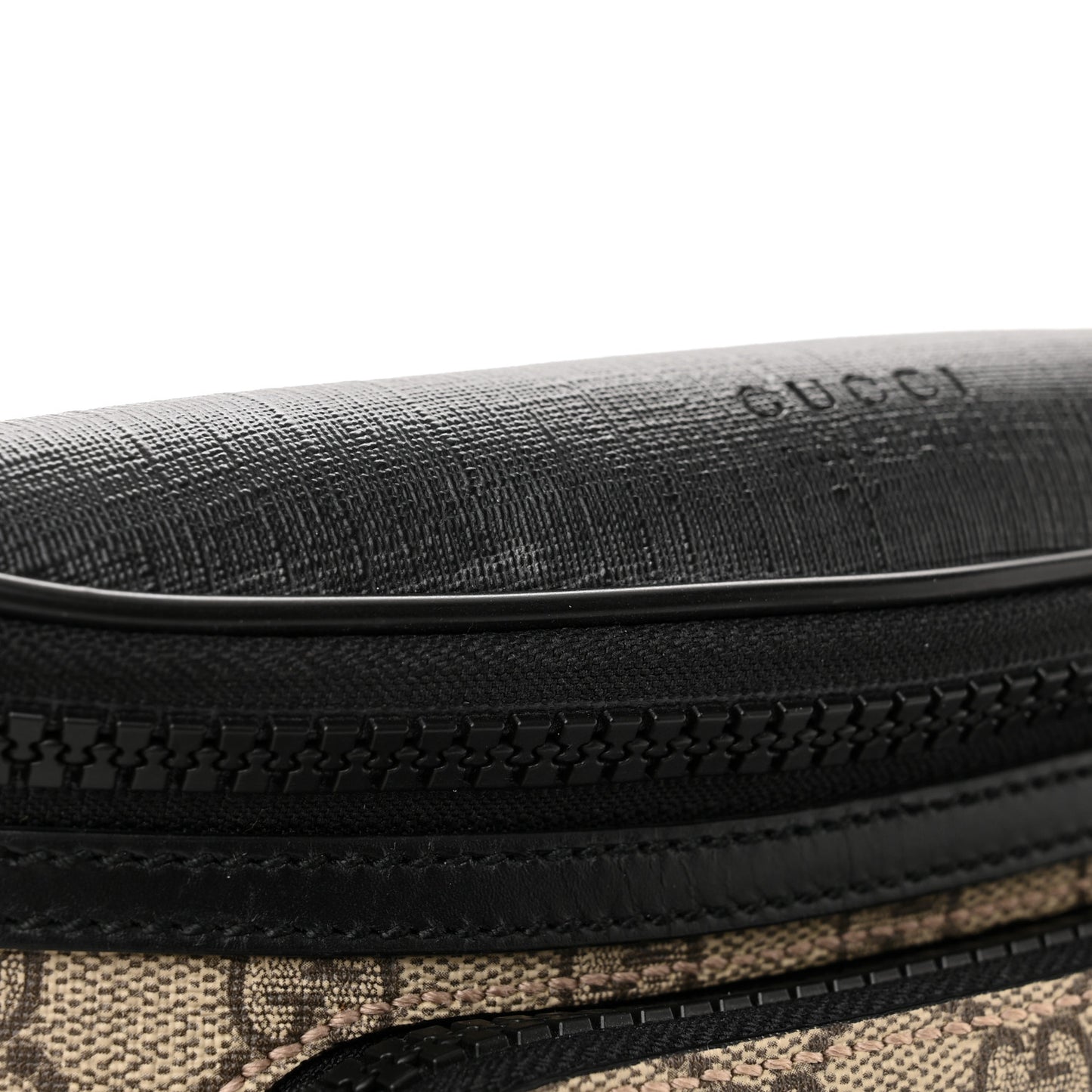 GG Supreme Monogram Belt Bag Black