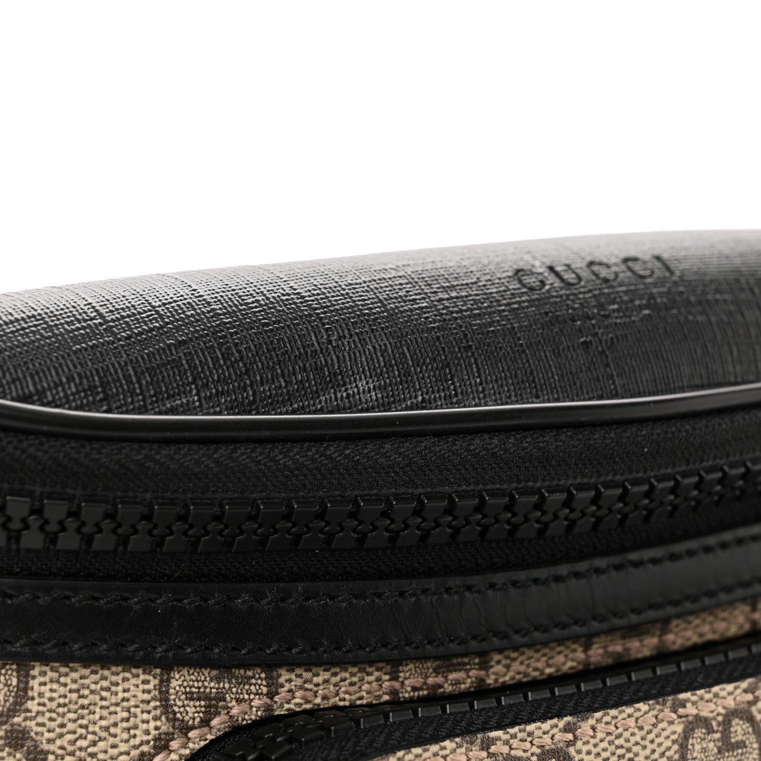Gucci GG Supreme Monogram Belt Bag Black 11 of 12