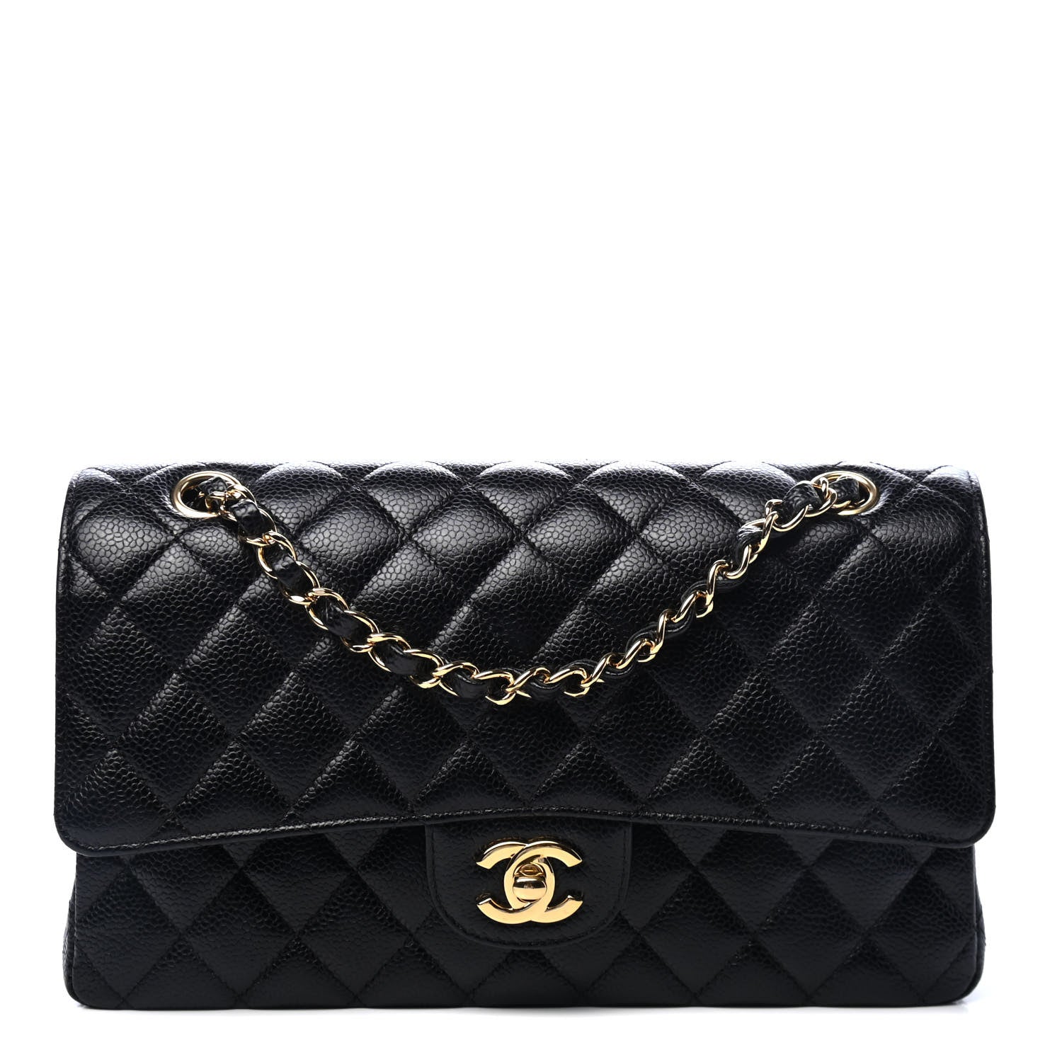 Chanel Caviar Quilted Medium Double Flap Black 1 of 5