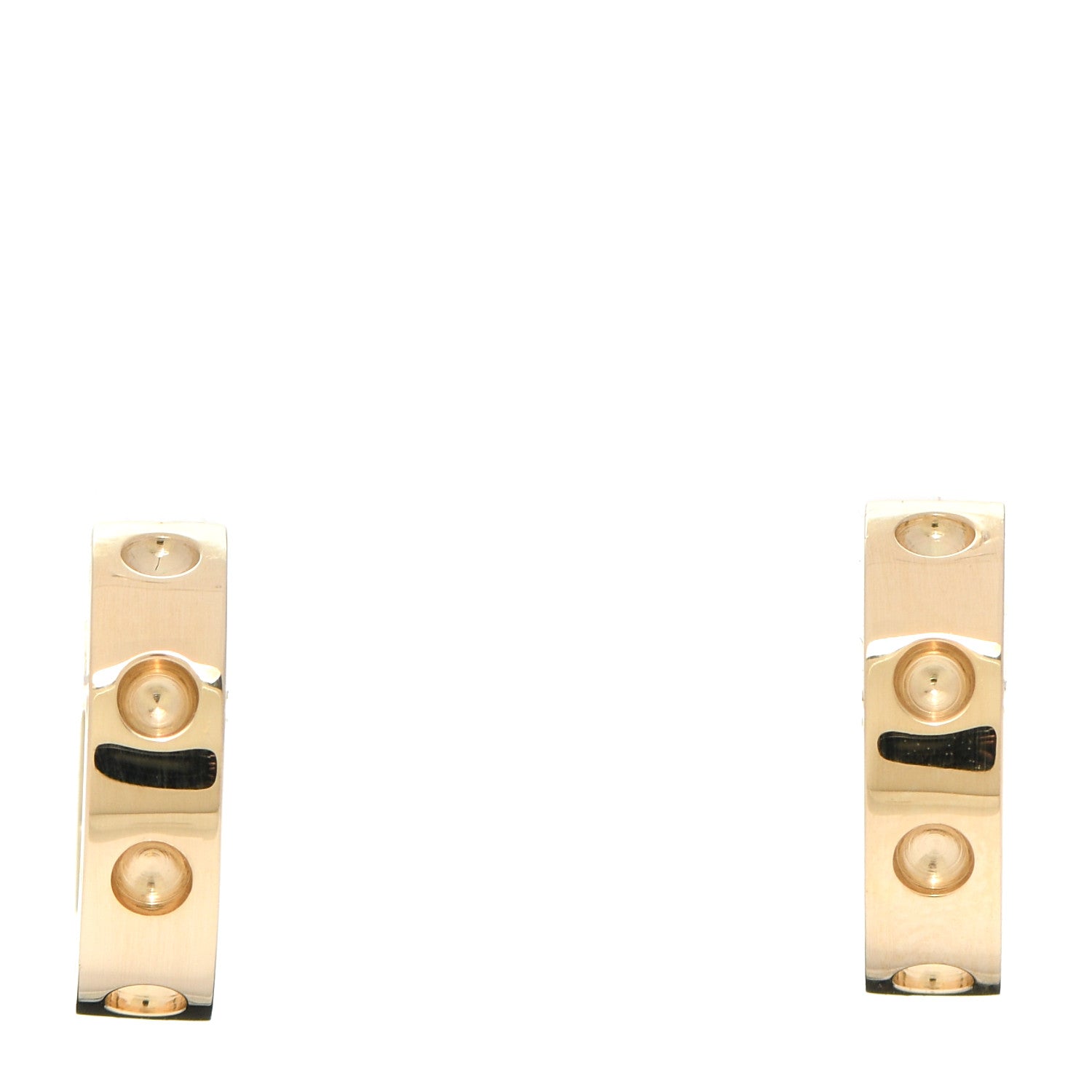 Roberto Coin 18K Yellow Gold Pois Moi Symphony Huggie Hoop Earrings 1 of 6