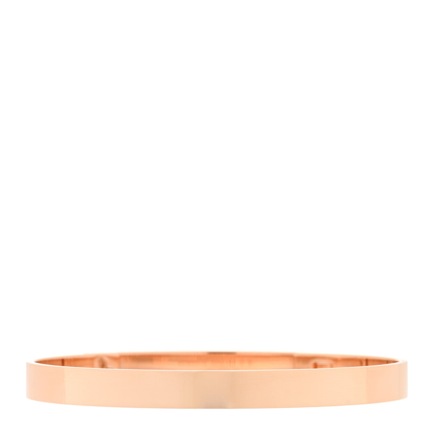 Hermes 18K Rose Gold Diamond PM Collier De Chien Bracelet LG 2 of 3