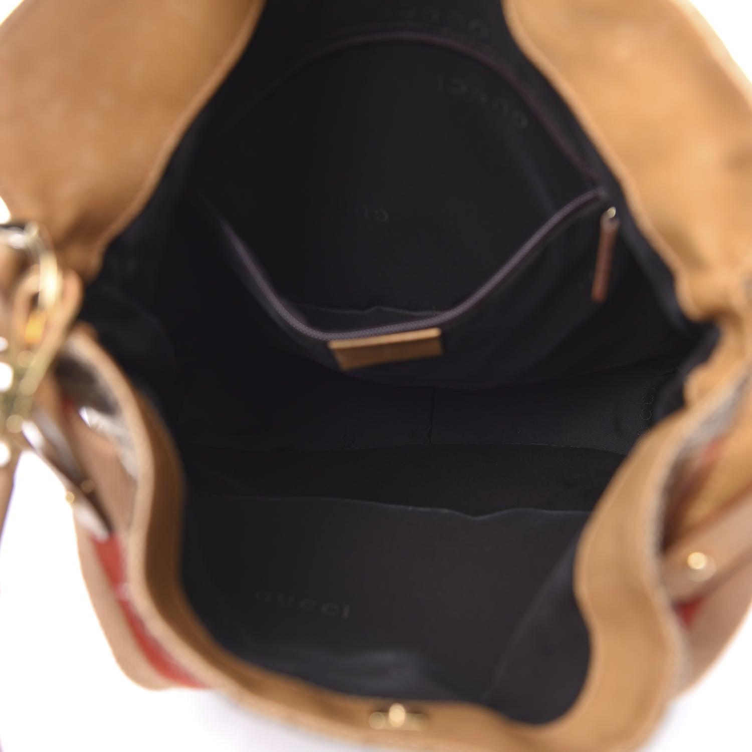 Gucci Monogram Large Bamboo Top Handle Bag Tan 6 of 19