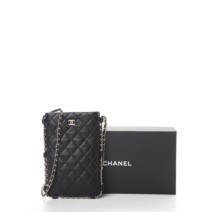 Chanel Lambskin Quilted CC Clutch With Chain Black 9 of 9