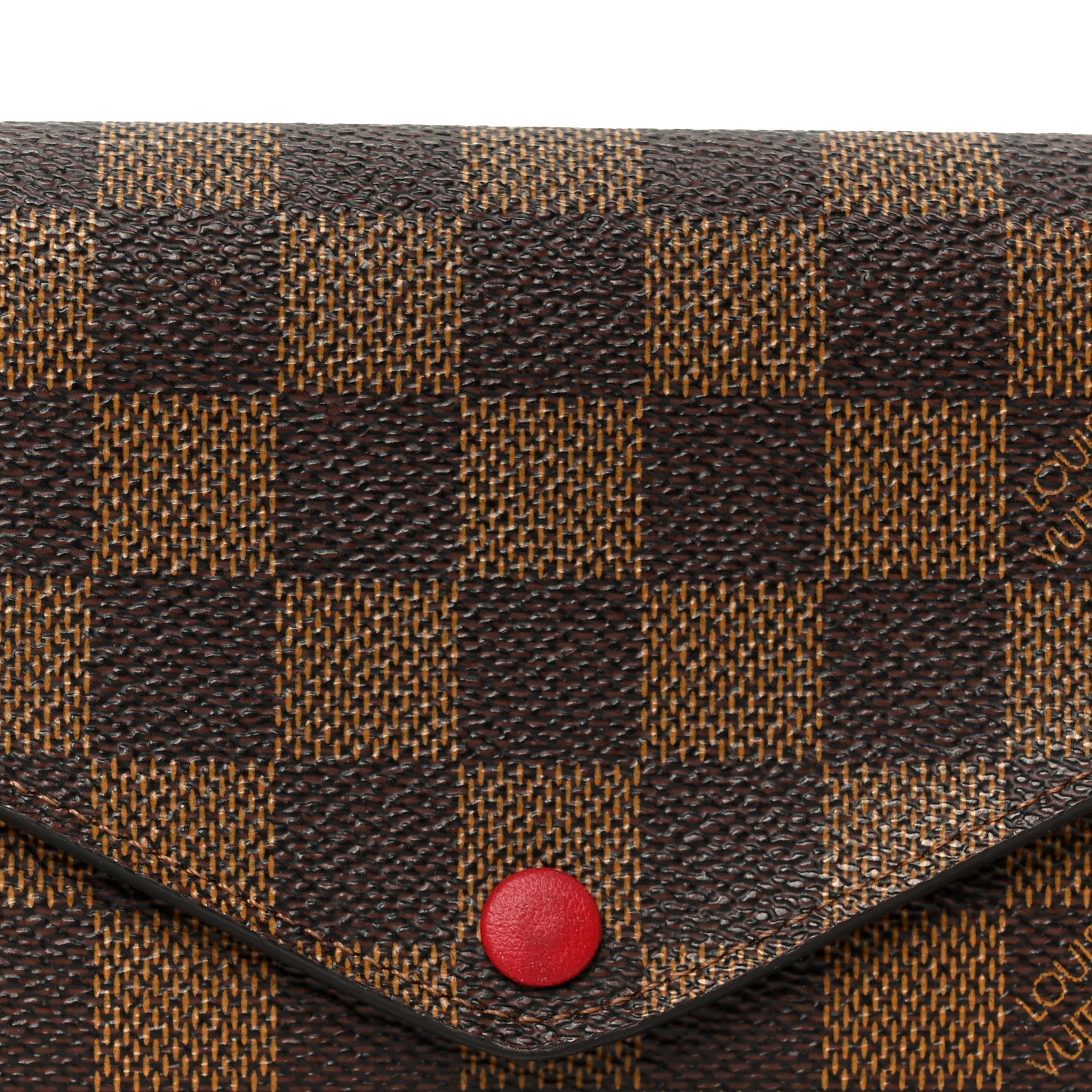 Louis Vuitton Damier Ebene Josephine Wallet Red 13 of 14