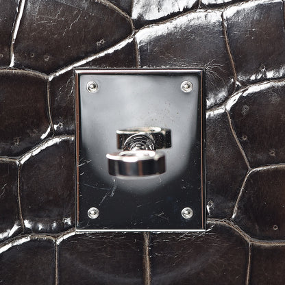 Hermes Shiny Porosus Crocodile Birkin 35 Graphite 7 of 38