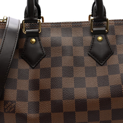 Louis Vuitton Damier Ebene Speedy Bandouliere 25 7 of 9