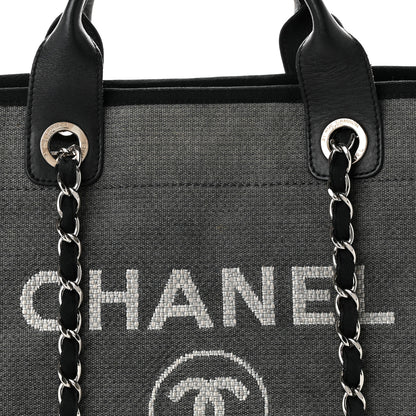 Chanel Canvas Medium Deauville Tote Grey 8 of 10