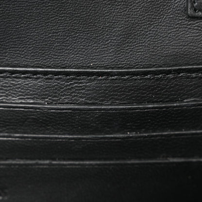Alexander McQueen Pebbled Calfskin Skull Wallet on Chain Black 12 of 13