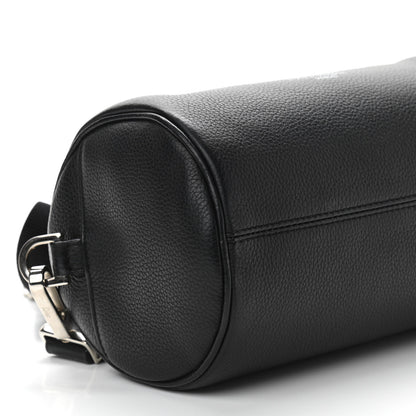 Christian Dior HOMME Grained Calfskin Mens Roller Pouch Black 8 of 9