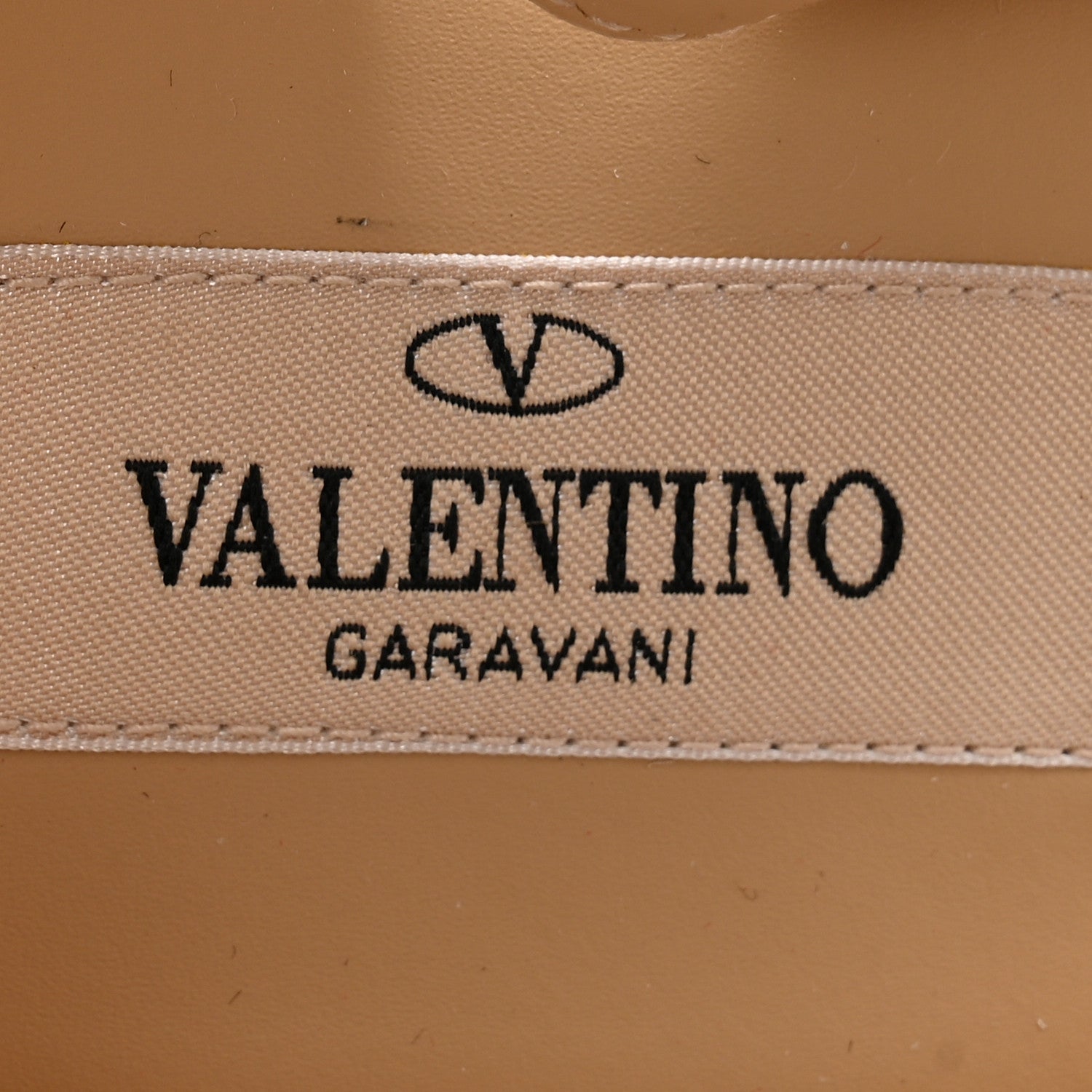 Valentino Garavani Grained Calfskin Rockstud Crisscross Ankle Strap Espadrille Wedge Sandals 41 Light Ivory 6 of 9
