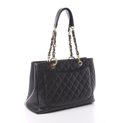 Chanel Caviar Quilted Grand Shopping Tote GST Black 3 of 10